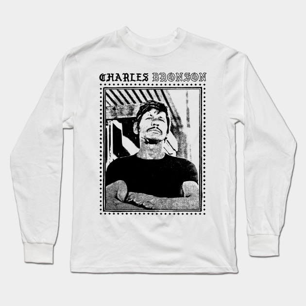 Charles Bronson //// Movie Fan Design Long Sleeve T-Shirt by DankFutura